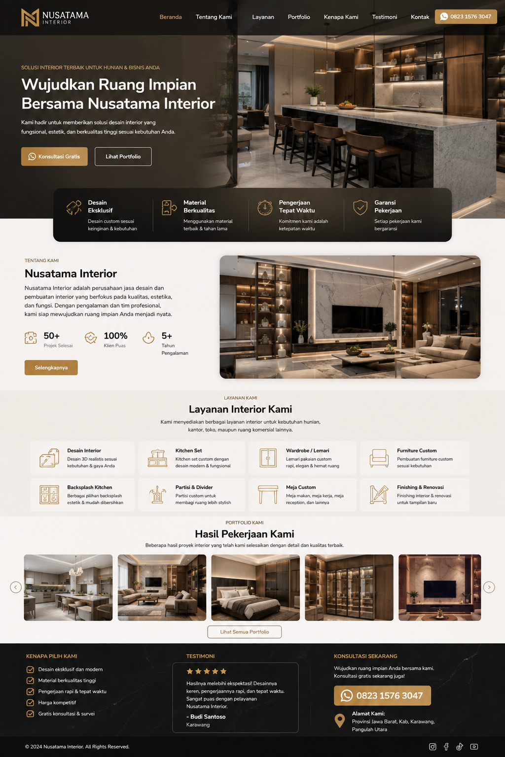 Preview desain Nusatama Interior